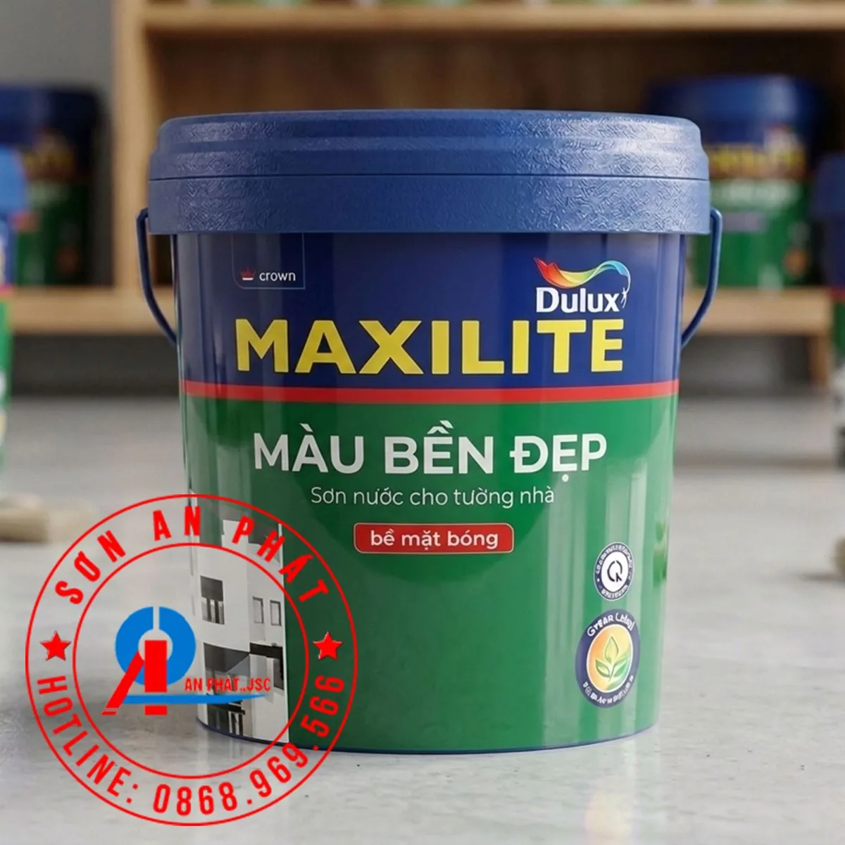 Maxilite Từ Dulux Màu Bền Đẹp_Bề Mặt Bóng Mờ 5L _M60B